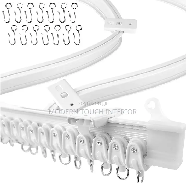 White 6 Meters Curtain Rails