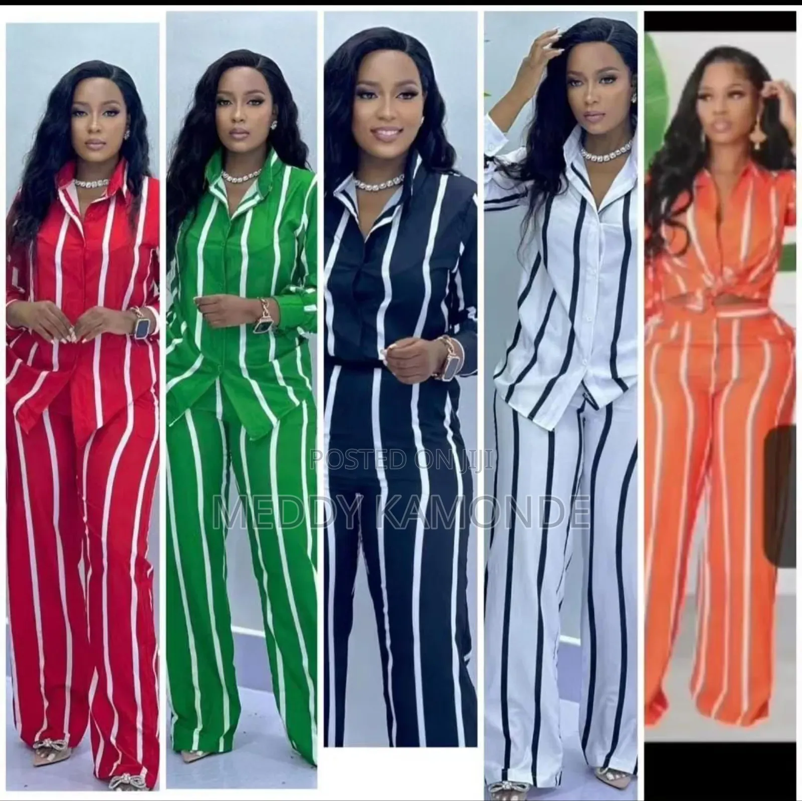 Designer 2pc Stripe Trouser