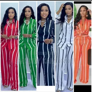 Designer 2pc Stripe Trouser