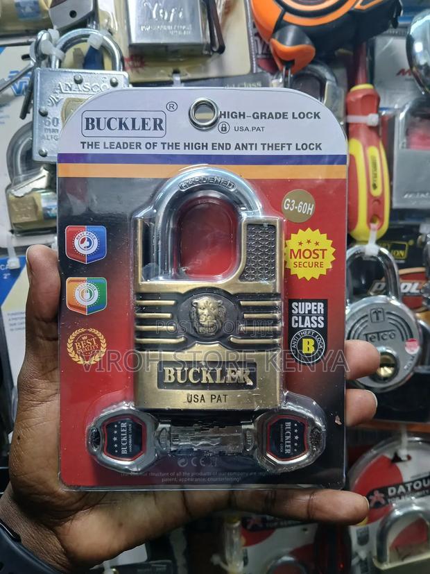 Buckler USA PAT 60mm Padlock Anti Theft Lock Padlock