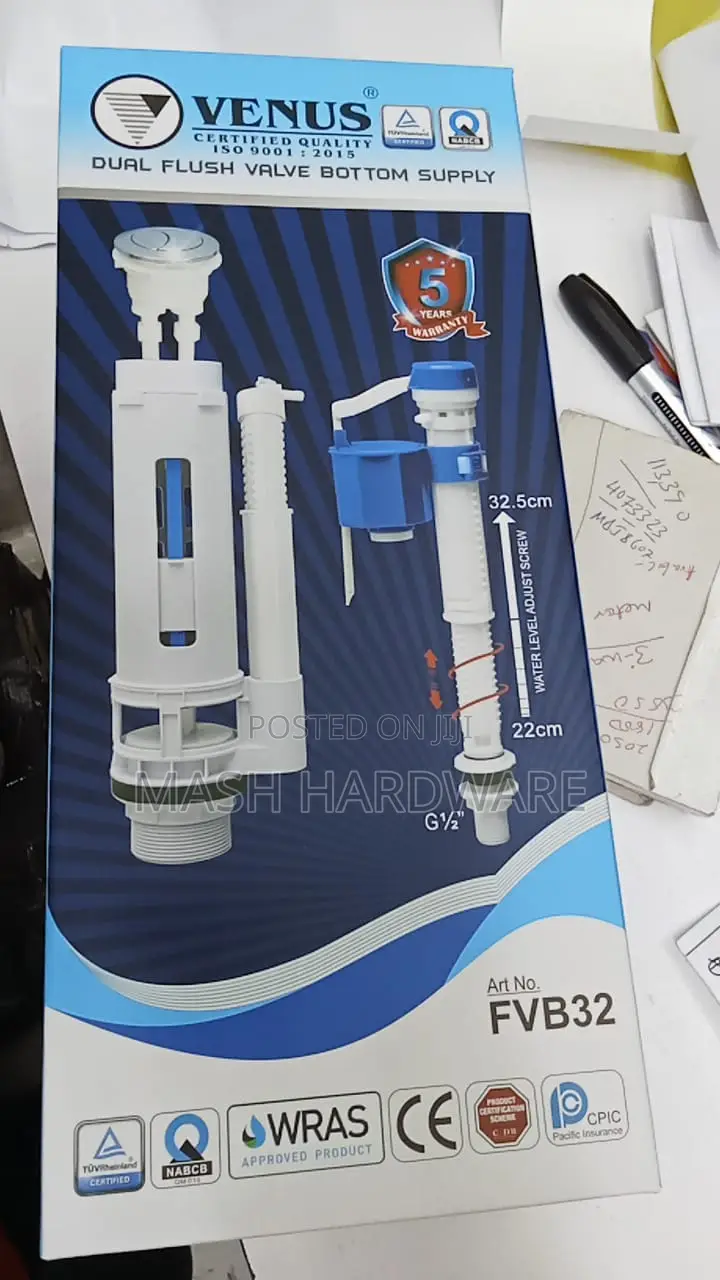 Venus Dual Flush Valve Bottom Supply