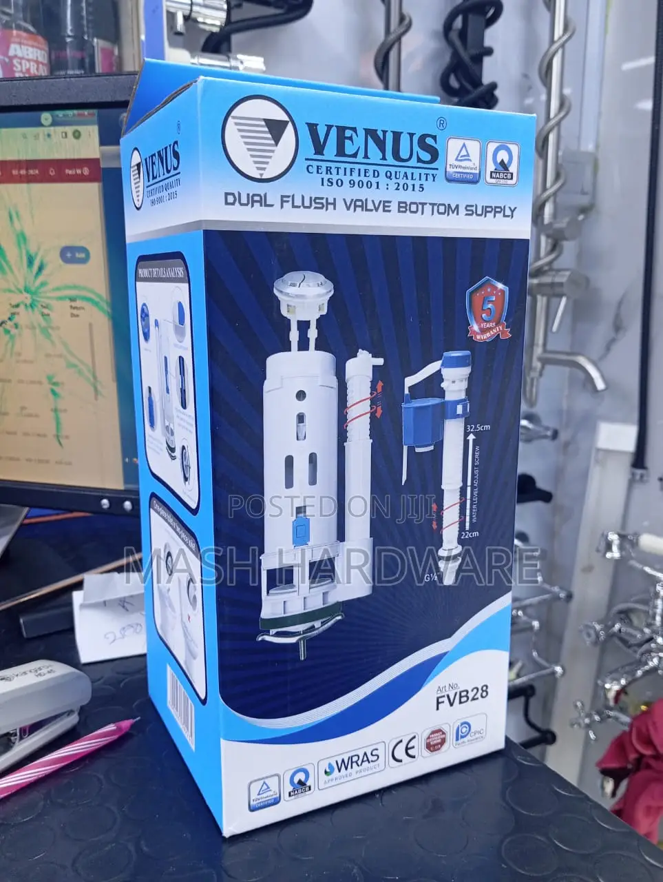 Venus Dual Flush Valve Bottom Supply