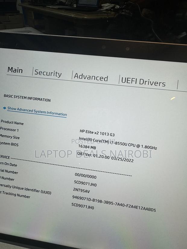 Laptop HP Elite X2 1013 G4 16GB Intel Core I7 SSD 256GB