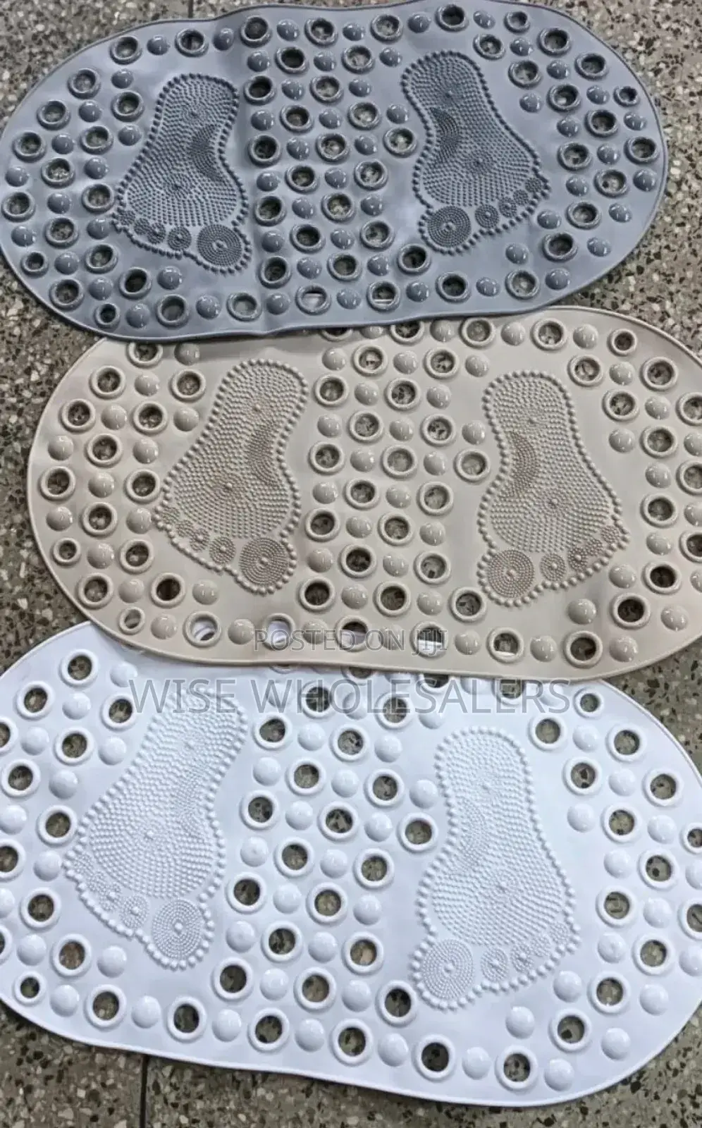 Bathroom Antislip Mat With Footprints* - 