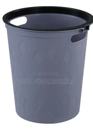 Round Faux Material Dustbin ° ✓ 