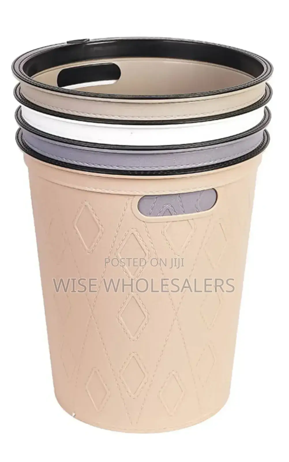 Round Faux Material Dustbin ° • °