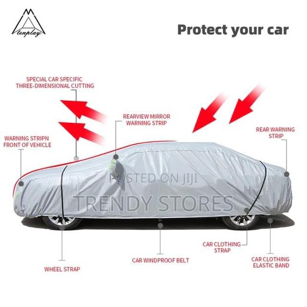 YXXL Universal Grey Car Cover - main view