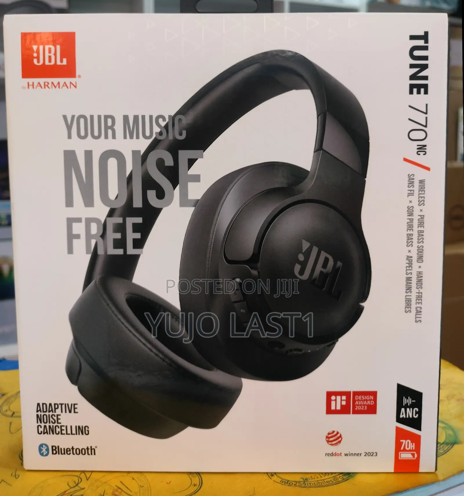 JBL Tune 770nc Adaptive Noise Cancellation Up to 70hrs