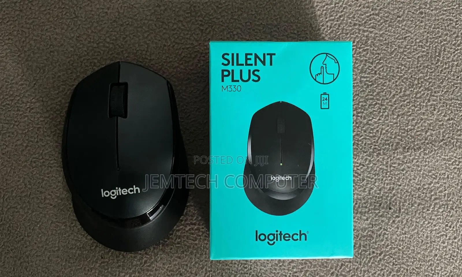 Logitech M330 Black Silent PLUS Wireless Mouse`