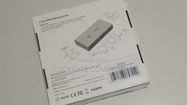 UGREEN HDMI Switch Box 2 in 1 Out KVM Switching - thumbnail 2