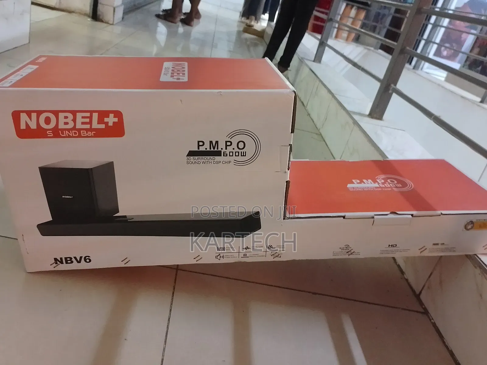 Nobel Soundbar With Wireless Bluetooth -NBV6 2.1CH