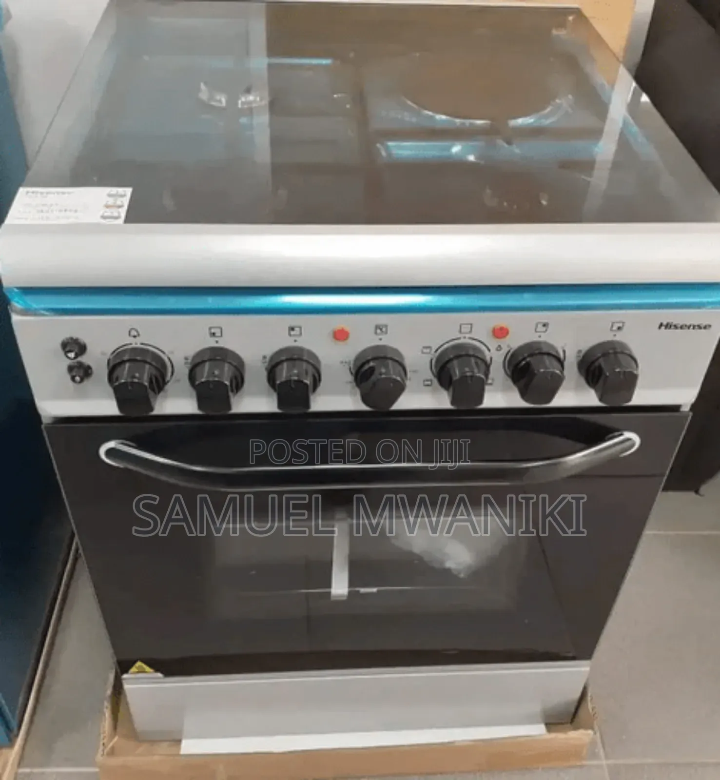 Hisense 3 Gas + 1 Electric Cooker 60 by 60 Electric Oven