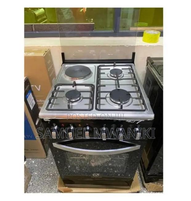 Sarahtech 3 Gas + 1 Electric Plate Standing Cooker 50 by 55