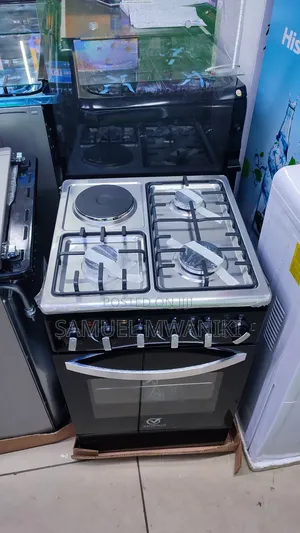 Sarahtech 3 Gas + 1 Electric Plate Standing Cooker 50 by 55