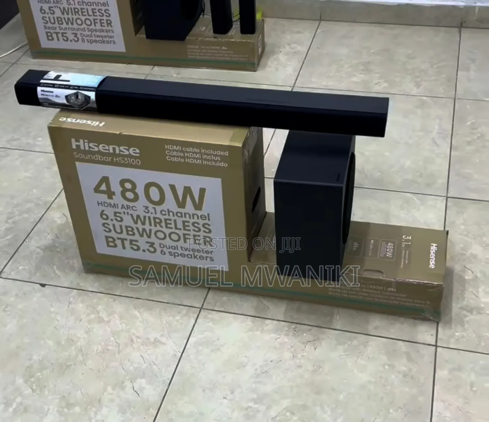Hisense Soundbar 3.1ch 480w Wireless Hs3100