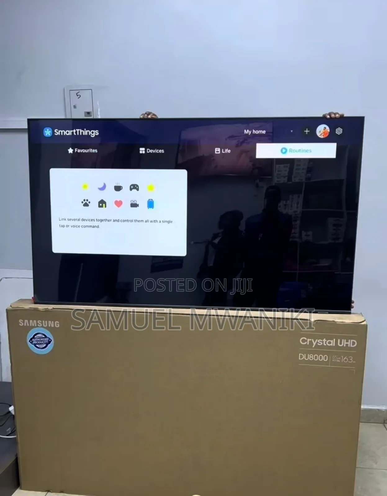 Samsung 65′′ Du8000 Crystal Uhd Smart Tv New Model – 2024