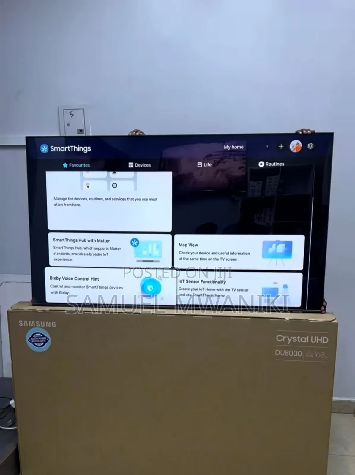 Samsung 65′′ Du8000 Crystal Uhd Smart Tv New Model – 2024