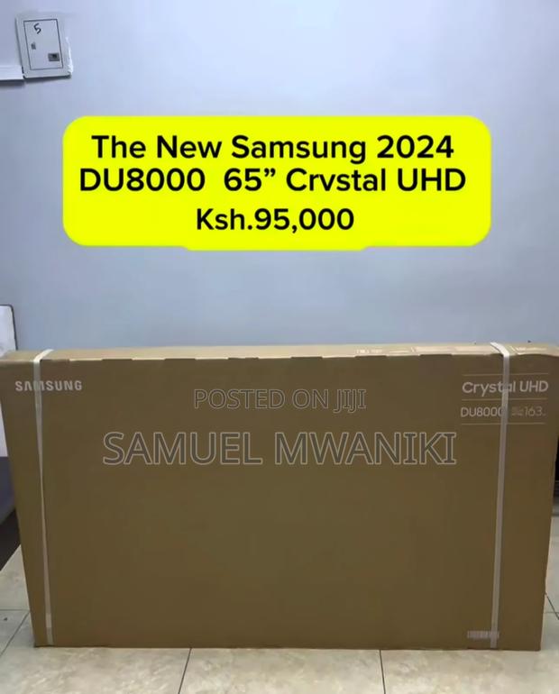 Samsung 65′′ Du8000 Crystal Uhd Smart Tv New Model – 2024