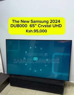Samsung 65′′ Du8000 Crystal Uhd Smart Tv New Model – 2024