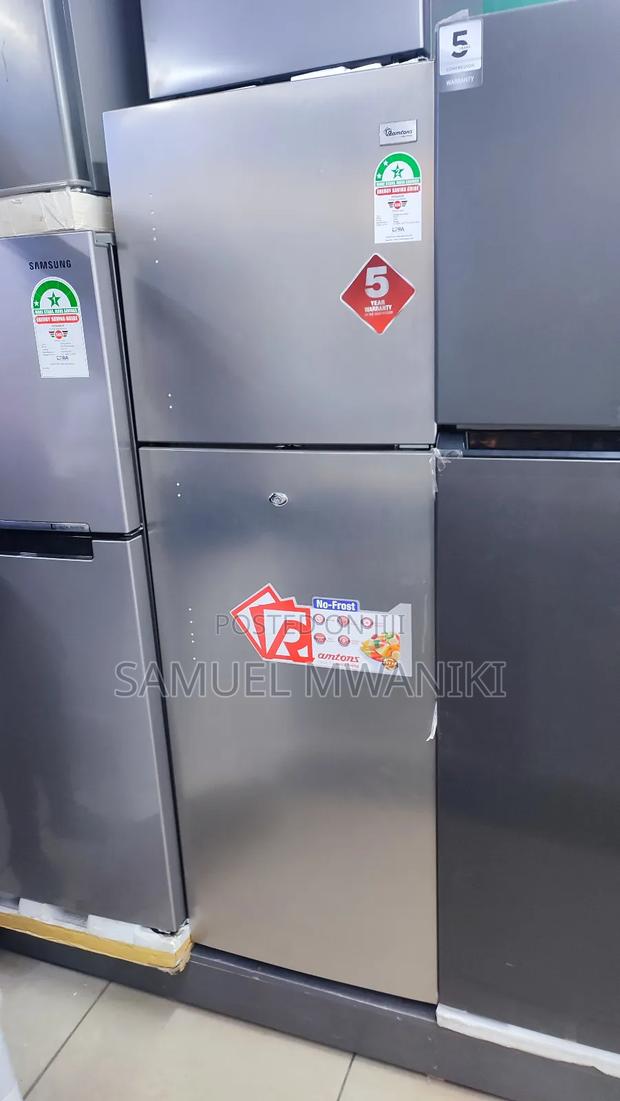Ramtons 243 Litres Double Door No Frost Fridge Silver Rf/317