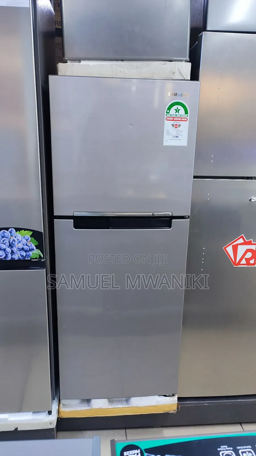 Samsung 210 Liter Double Door No Frost Refrigerator - Silver