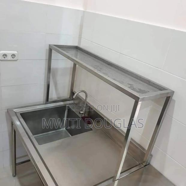 Single Bowl Sink With Top Shelf - main view