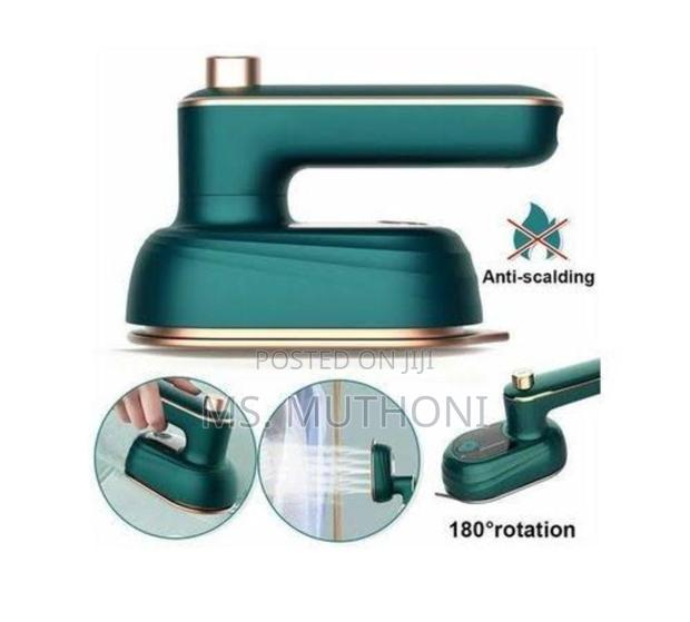 Rotating Handle 38W Mini Electric Iron Box With Water Spray - main view