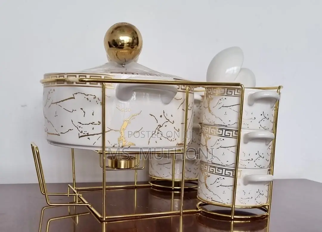 Gucci 16pc Ceramic Soup Set + Burner