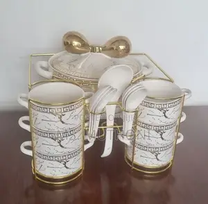 Gucci 16pc Ceramic Soup Set + Burner
