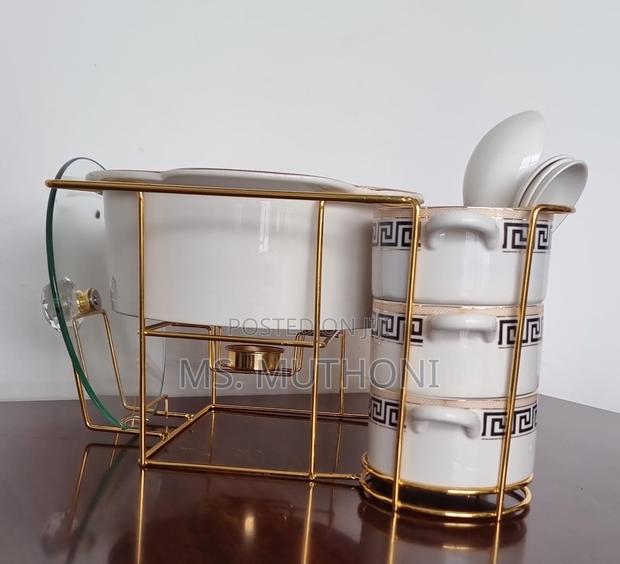 Gucci 16pc Ceramic Soup Set + Burner - thumbnail 6