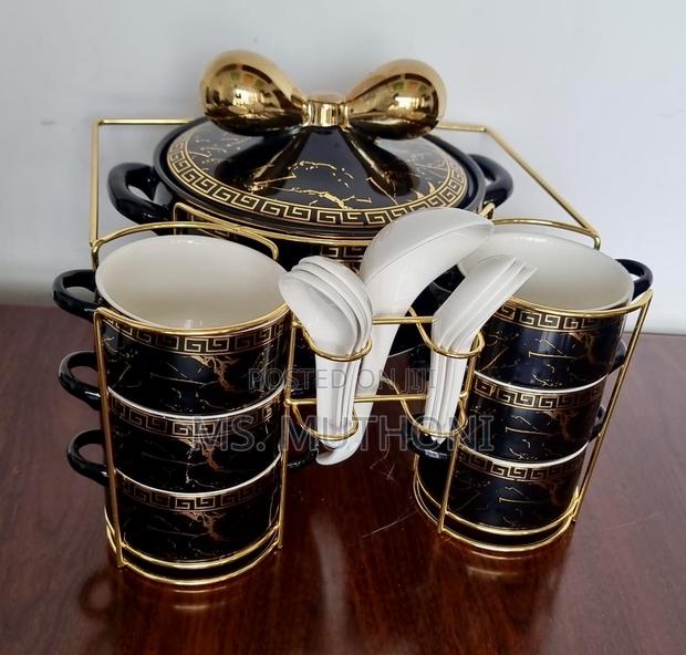 Gucci 16pc Ceramic Soup Set + Burner - thumbnail 4