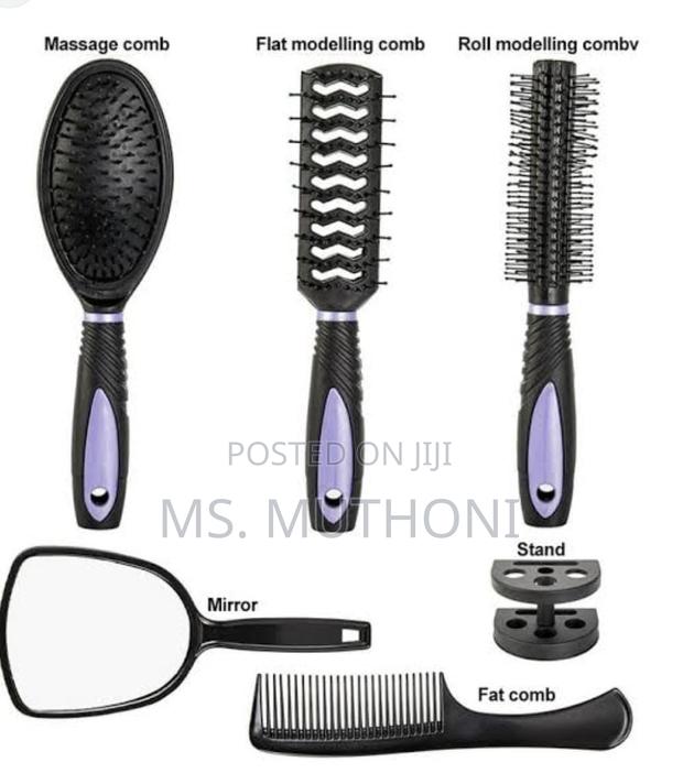 *6in1 Hair Combs Set In Stand - Avaliable - thumbnail 4
