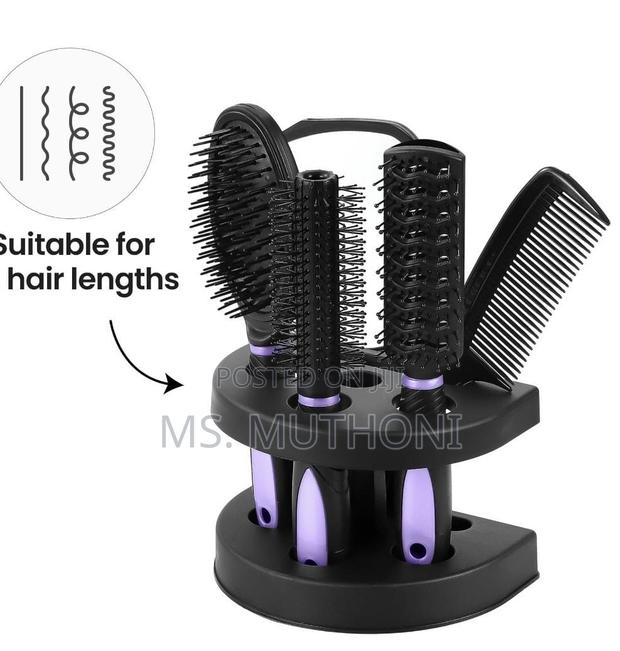 *6in1 Hair Combs Set In Stand - Avaliable - thumbnail 5