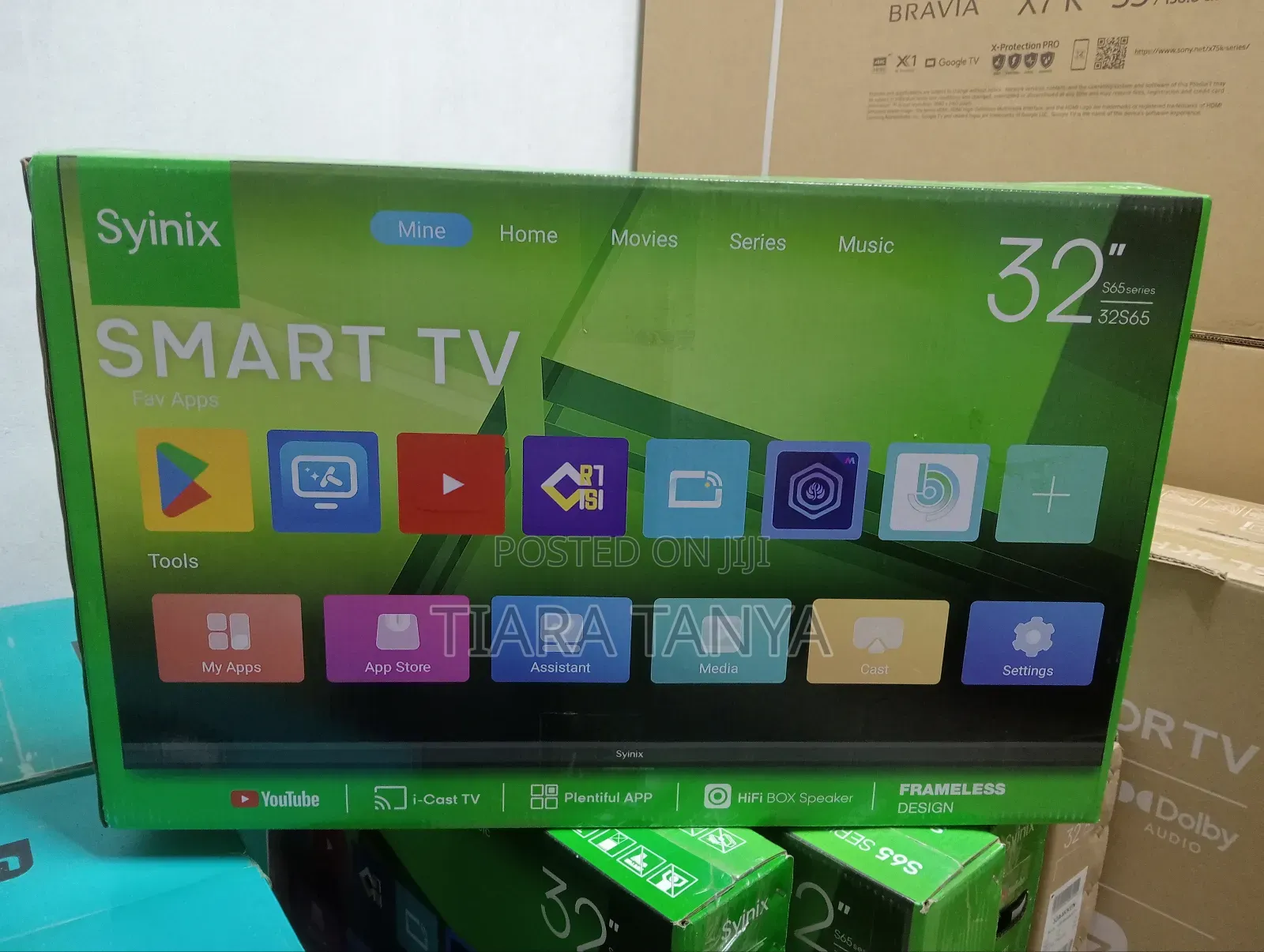32 Inches Syinix Smart Frameless TV