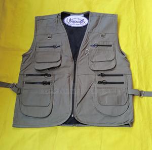Heavy Cotton Unisex Sleeveless Safari Jackets