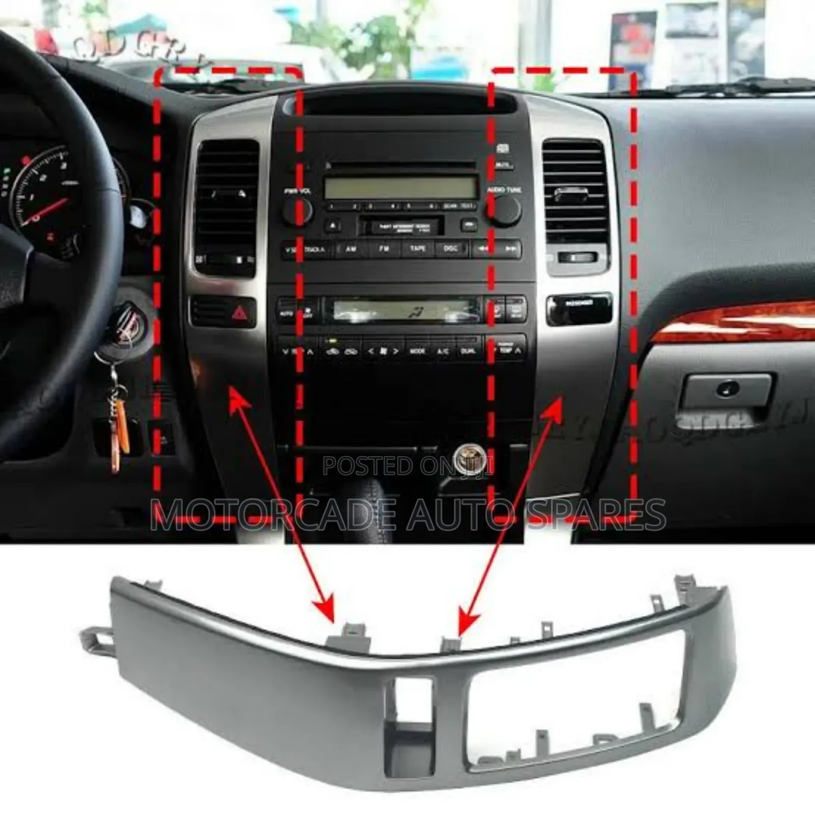 Dashboard Air Vent Covers Prado J120