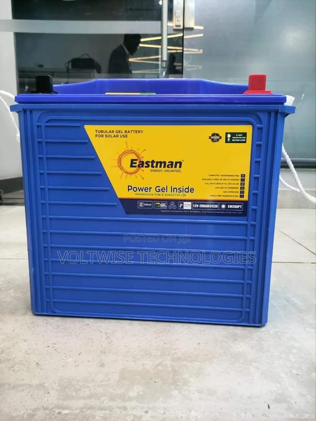 Original Quality Eastman Gel Solar Battery 12V 200ah