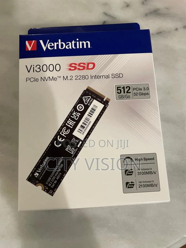 VERBATIM Vi3000 INTERNAL SSD M.2 Pcie Gen 3*4 Nvme 2280 512