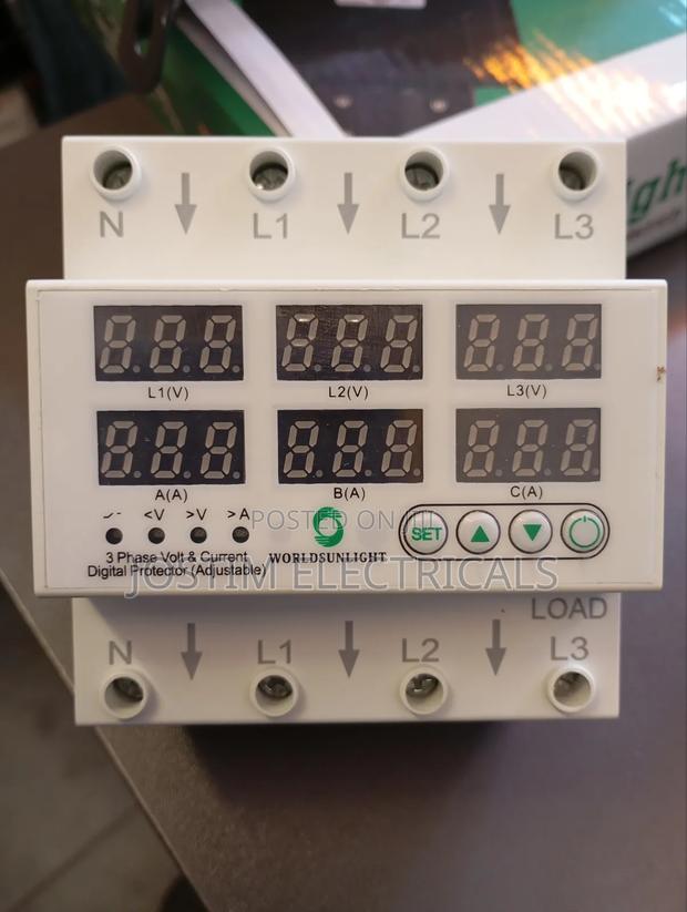 Three Phase Volt and Ampere Protector 63a