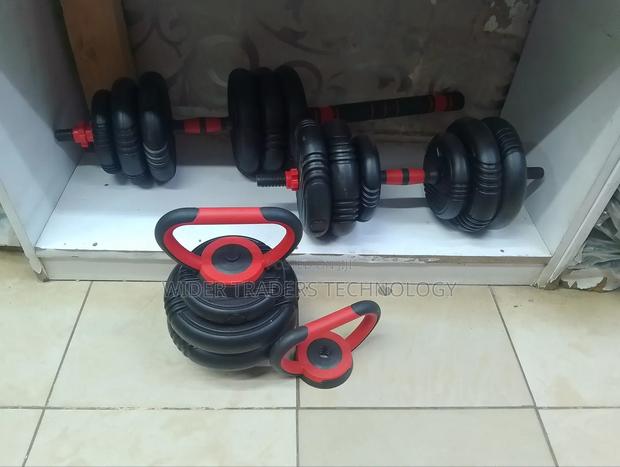 Dumbell Barbell Kettlebell Adjustable Weight Set - 40kgs - main view