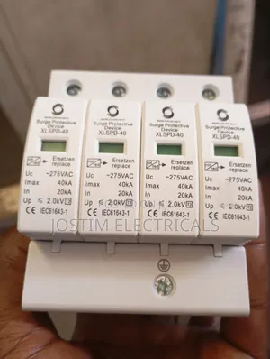 Ac 4 Pole Surge Protection Device SPD 20 -40 Ka (White)