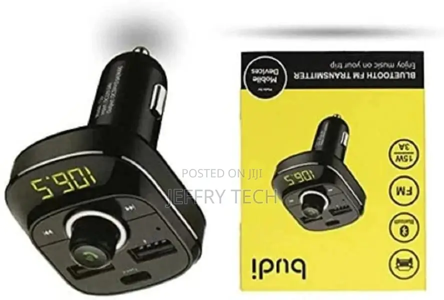 Budi Car Bluetooth FM Transmitter - Support TF Card Playing