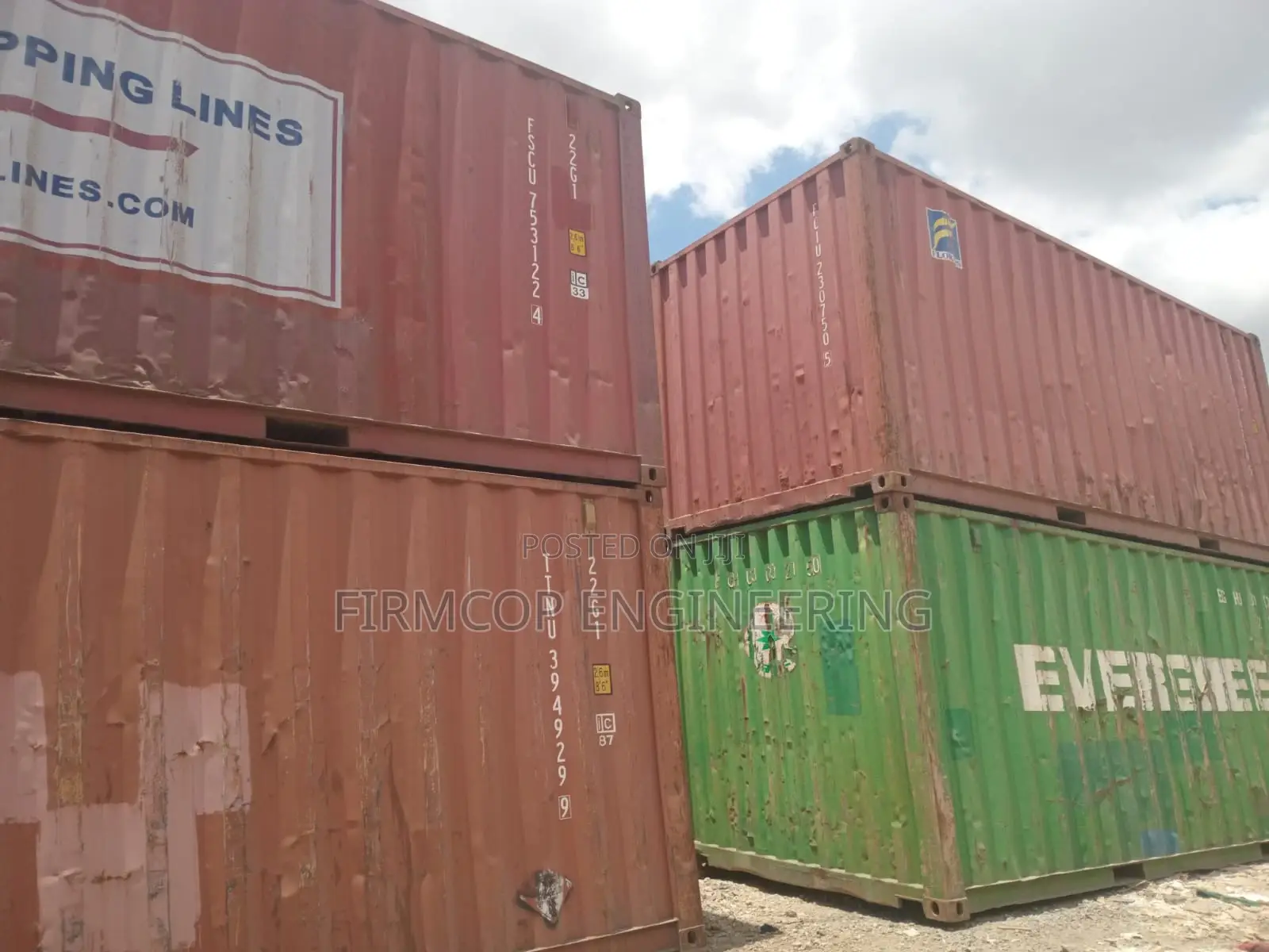20ft Containers-Clean and Empty