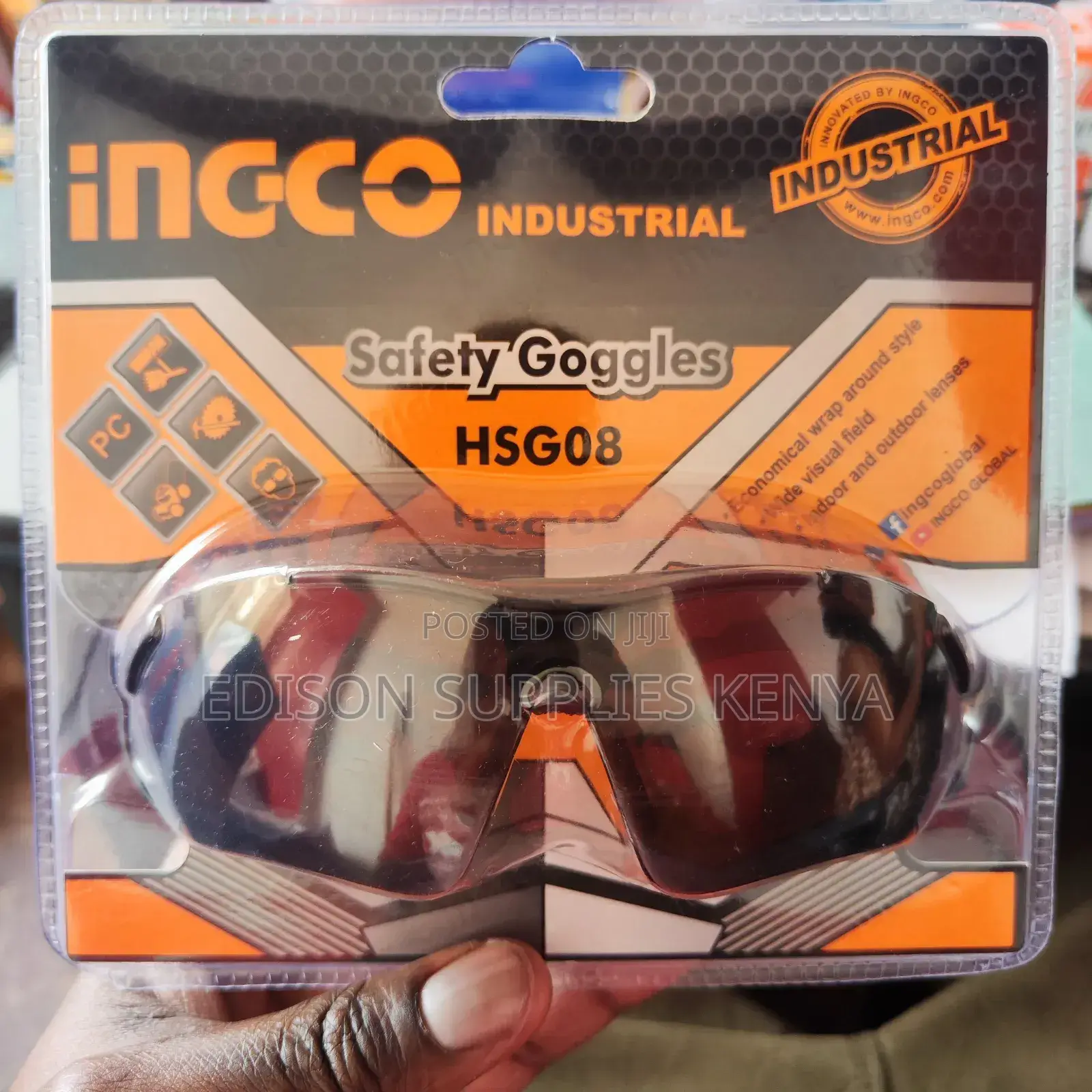 Ingco Safety Goggles HSG08 Glasses Safety Welding Goggles