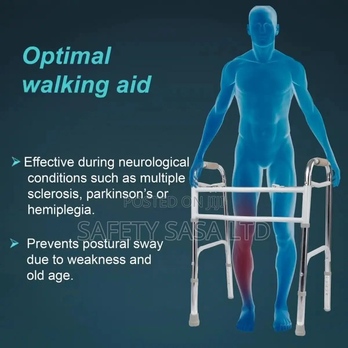 Heavy Duty Walking Frame Without Wheels