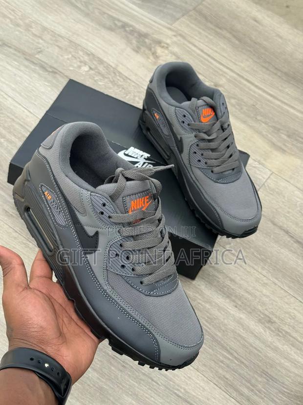 Gray Nike Air Max 90 Unisex Sneakers - thumbnail 2