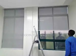 Grey Sunscreen Window Blinds