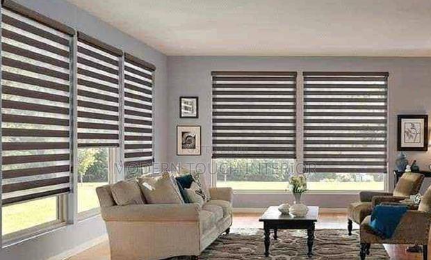 Grey Sheer Roller Blinds