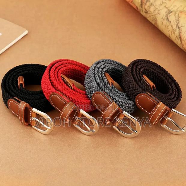 Canva Waist Belt Woven Stretching Designer Belt Size 26 - 36