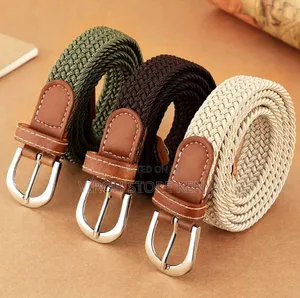 Canva Waist Belt Woven Stretching Designer Belt Size 26 - 36